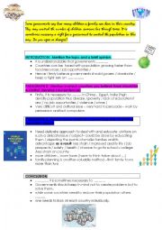 English Worksheet: Writing . Population control