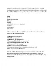 English Worksheet: Interview