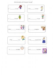 English Worksheet: Have got Has got