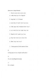 English Worksheet: Present simple 