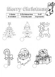 English Worksheet: Merry Christmas