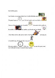 English Worksheet: birthday worksheet