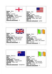 English Worksheet: ID cards