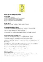 English Worksheet: BUY NOTHING DAY GROUP B