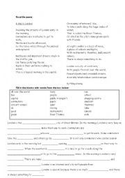English Worksheet: A Day in London