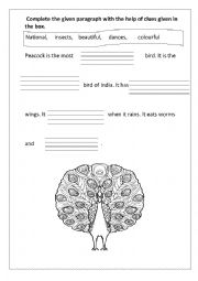 English Worksheet: Complete the sentences