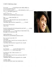 English Worksheet: Count on me. By Bruno Mars. Gap filling