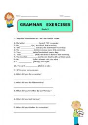 English Worksheet: Past simple