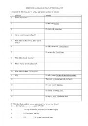 English Worksheet: exercises on Charlie chaplins biography