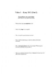 English Worksheet: Kony 2012