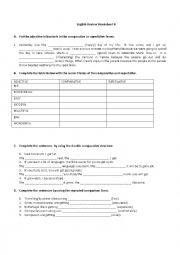 English Worksheet: english review worksheet II