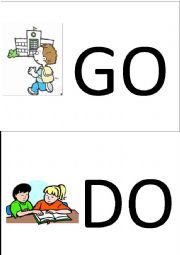 English Worksheet: present simple flashcards