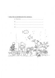 English Worksheet: Sea Animals