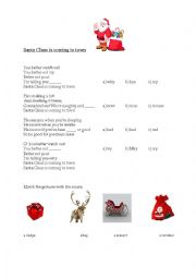 English Worksheet: Santa Claus