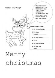 English Worksheet: Rudolph