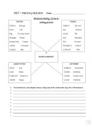 English Worksheet: PET- WRITING A STORY