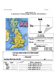 English Worksheet: Planning Easter Holidays