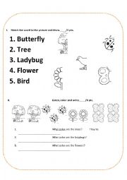 English Worksheet: SPRING