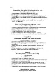 English Worksheet: biography
