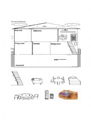 English Worksheet: house furniture