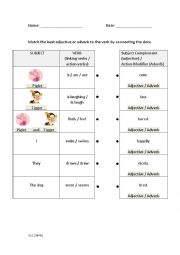 English Worksheet: Adjectives and Adverbs