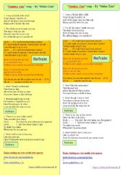 English Worksheet: A song for mothers, entitled: 