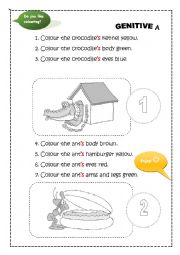 English Worksheet: Genitive