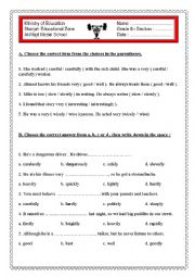 grammar worksheet