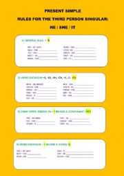 English Worksheet: PRESENT SIMPLE- HE-SHE-IT