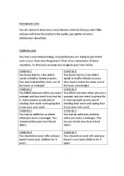 English Worksheet: 8 role plays