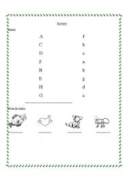 letters a-h revision