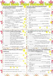 English Worksheet: Present Simple - Present Continuous Review