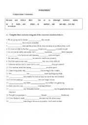 English Worksheet: Connectors
