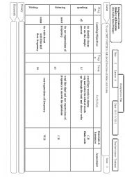 English Worksheet: lesson plane