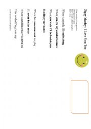 English Worksheet: Ziggy Marley 