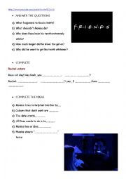 English Worksheet: FRIENDS EPISODE 