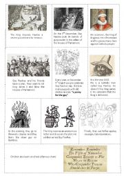 English Worksheet: Bonfire Night (cut, order and paste)