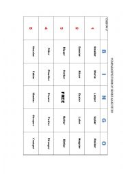 bingo comparatives (short adjectives)