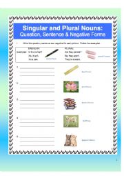 Singular and Plural Nouns