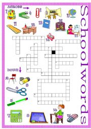 Schoolwords crossword