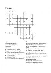 Theatre crossword