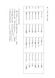 English Worksheet: I/MY/ME/MINE