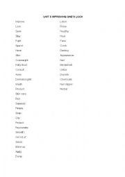 English Worksheet: Words about health