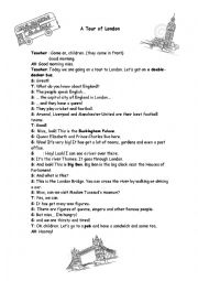 English Worksheet: A tour of London