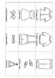English Worksheet: Mary wore her red dress