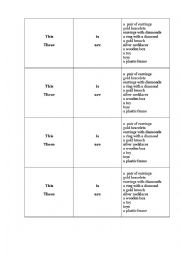 English Worksheet: Drill there is / are this is