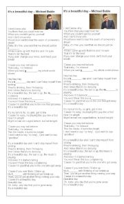 English Worksheet: Its a beautiful day