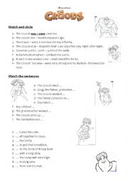 English Worksheet: The Croods