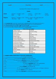 English Worksheet: CAUSATIVE FORM EXPLANATION AND EXERCISES