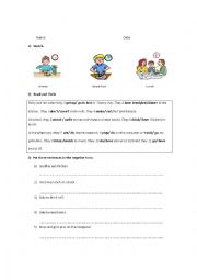 English Worksheet: Do- Dont 